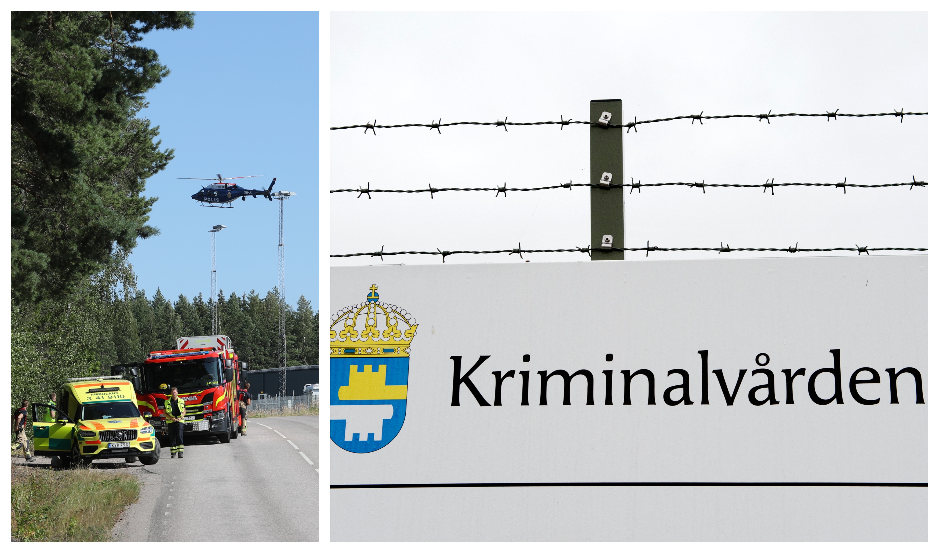 Två intagna vid Hällbyanstalten i Eskilstuna tog gisslan under onsdagen.